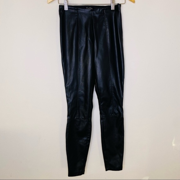 Jessica Simpson Faux‎ Leather Skinny pants Size XS - Picture 1 of 8